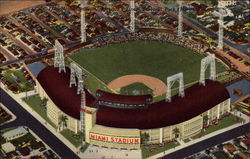 Miami Stadium, America's Finest Baseball Park Florida Postcard Postcard