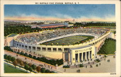 Buffalo Civic Stadium Postcard