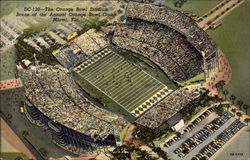 The Orange Bowl Stadium, Scene of the Annual Orange Bowl Game Miami, FL Postcard Postcard
