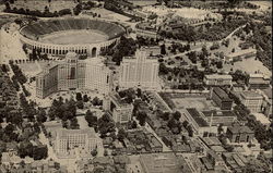 Medical Center with Pitt Stadium in the background Postcard