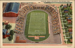 Stadium, Drake University Des Moines, IA Postcard Postcard