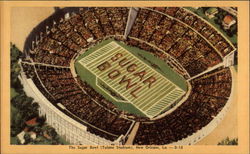 View of the Sugar Bowl, Tulane Stadium Postcard
