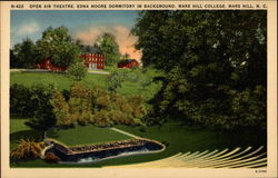 Open Air Theatre at Mars Hill College Postcard