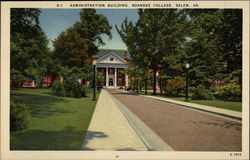 Administration Building, Roanoke College Postcard