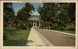 Administration Building, Roanoke College Salem, VA Postcard Postcard