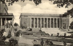 Dinard Library with O'Kane Portico at Left, College of The Holy Cross Postcard