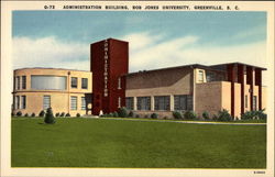 Administration Building, Bob Jones University Postcard