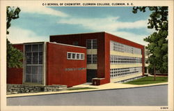 School of Chemistry, Clemson College Postcard