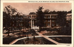 Whitfield Hall, Blue Mountain College Mississippi Postcard Postcard