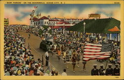 Baby Parade on the Boardwalk Postcard