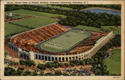 Aerial View of Palmer Stadium, Princeton University New Jersey Postcard Postcard