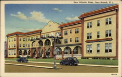 New Atlantic Hotel Long Branch, NJ Postcard Postcard