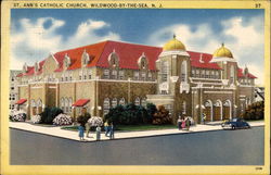 St. Ann's Catholic Church Wildwood-by-the-Sea, NJ Postcard Postcard