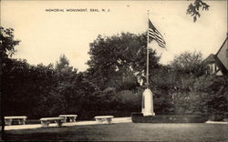 Memorial Monument Deal, NJ Postcard Postcard