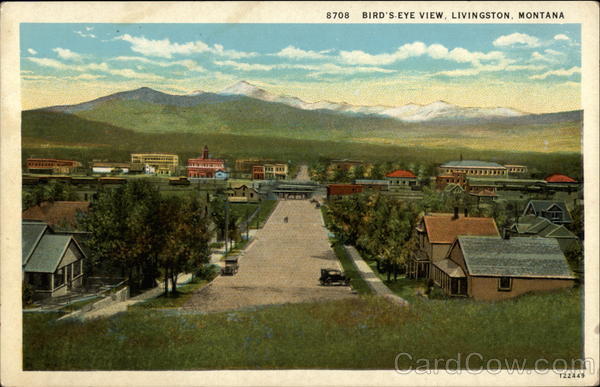 Bird's Eye View Livingston Montana