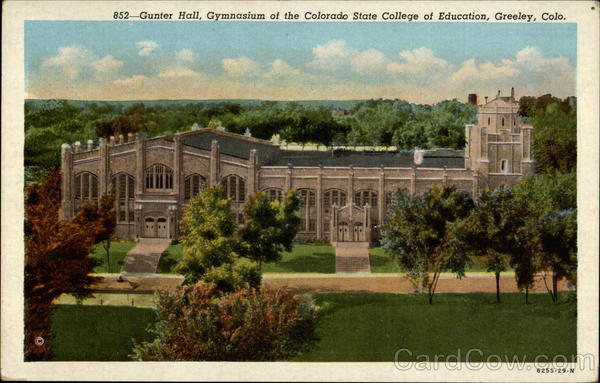 Gunter Hall, Gymnasium of the Colorado State College of Education Greeley