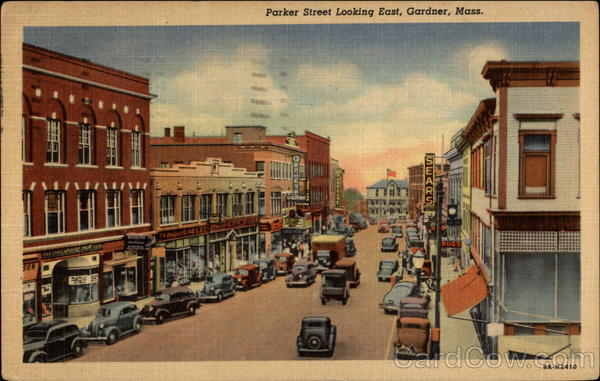 Parker Street Looking East Gardner Massachusetts