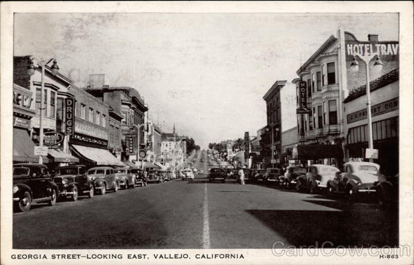 Georgia Street, Looking East Vallejo California
