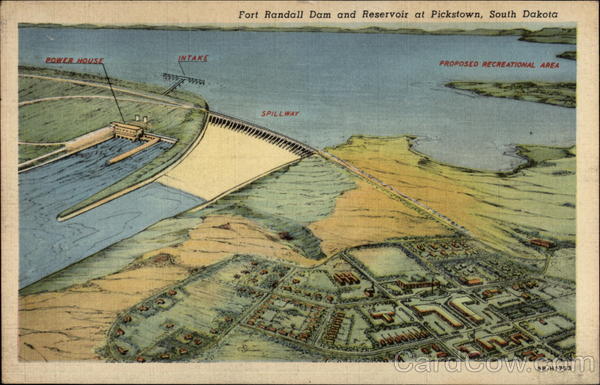 Fort Randall Dam and Reservoir Pickstown South Dakota