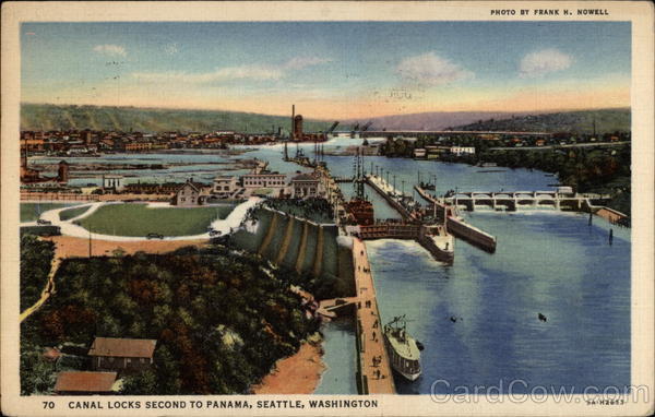 Canal Locks second to Panama Seattle Washington