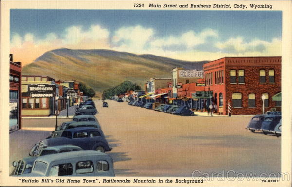 Main Street and Business District Cody Wyoming