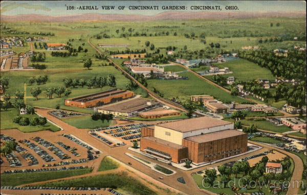 Aerial View of Cincinnati Gardens Ohio