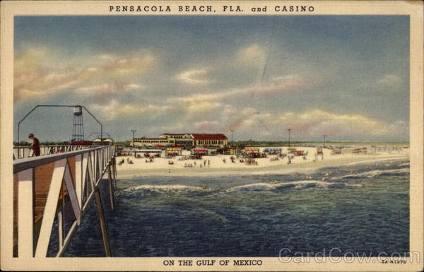 Beach and Casino, On the Gulf of Mexico Pensacola Beach Florida