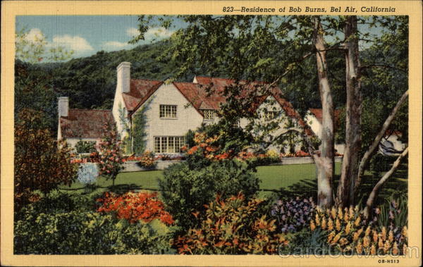 Residence of Bob Burns Bel Air California