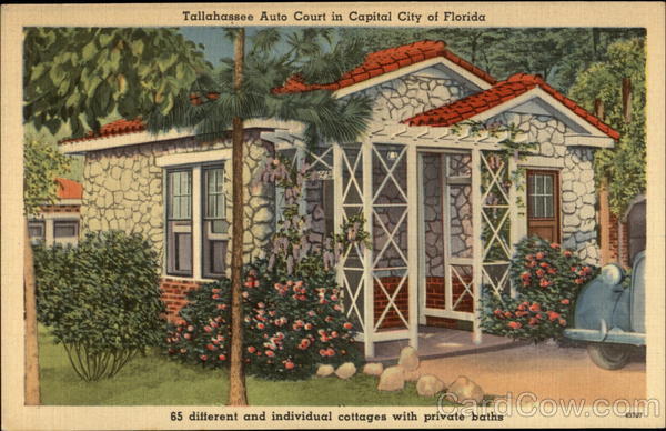 Talahassee Auto Court in Capital City of Florida Tallahassee