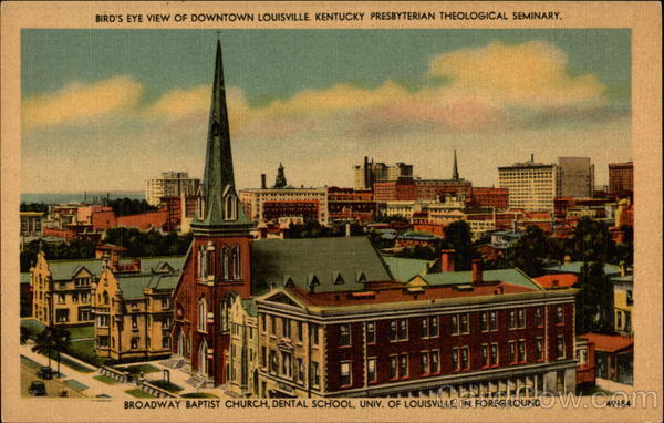 Bird's Eye View of Downtown Louisville Kentucky