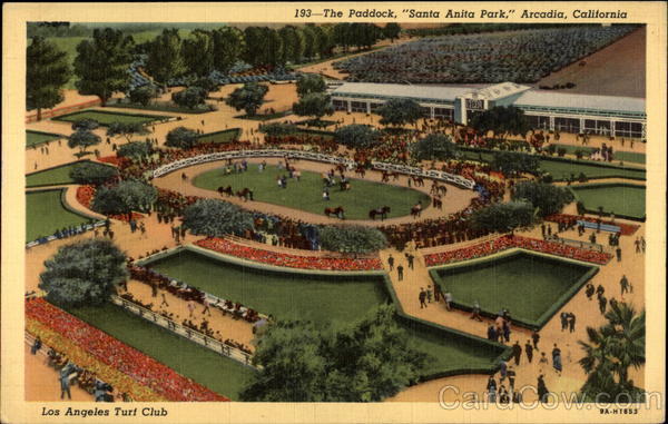 The Paddock  Santa Anita Park Arcadia California