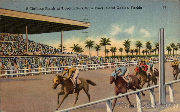 A Thrilling Finish at Tropical Park Race Track Coral Gables Florida
