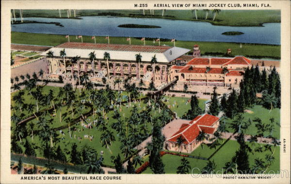 Aerial View of Miami Jockey Club Florida