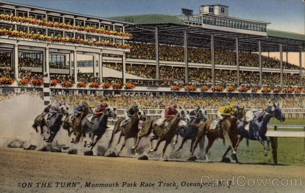 On the Turn Monmouth Park Race Track Oceanport New Jersey