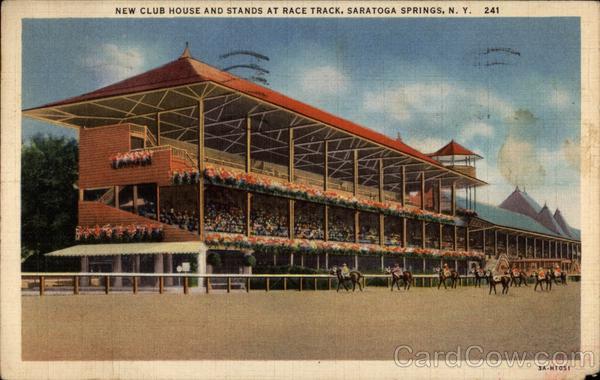 New Club House and Stands at Race Track Saratoga Springs New York