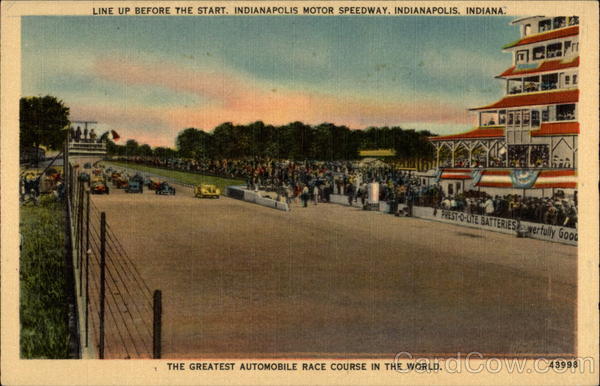 Line Up Before the Start, Indianapolis Motor Speedway