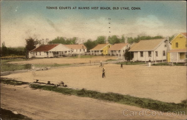 Tennis Courts at Hawks Nest Beach Old Lyme Connecticut