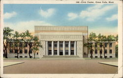 Civic Center Great Falls, MT Postcard Postcard