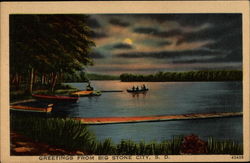 Greetings From Big Stone City, S. D Postcard