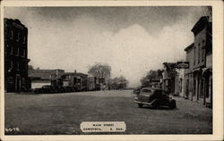 Main Street Canistota, SD Postcard Postcard