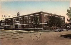 West Men's Hall, South Dakota State College Postcard