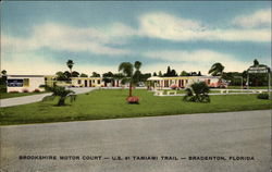 Brookshire Motor Court U.S. 41 Tamiami Trail Postcard