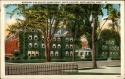 Northrop and Gillett Dormitories, Smith College Postcard