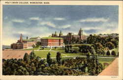 Holy Cross College Worcester, MA Postcard Postcard