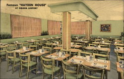 Famous "Hayden House" at Omaha Airport Postcard