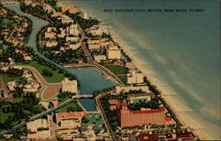 Aerial View of the Exclusive Hotel Section Postcard