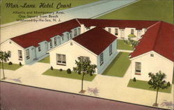 Mar-Lane Hotel Court Postcard