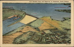 Fort Randall Dam and Reservoir Postcard