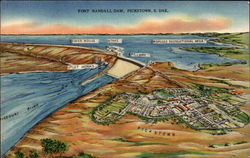 Fort Randall Dam Pickstown, SD Postcard Postcard