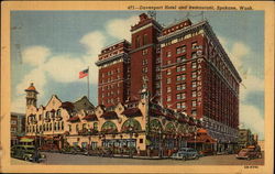 Davenport Hotel and Restaurant Spokane, WA Postcard Postcard